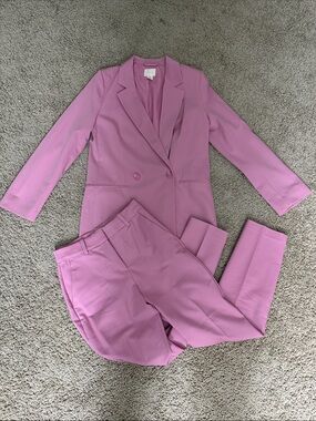 H&M Pink Jacket and Pants Suit